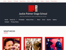 Tablet Screenshot of jackiepalmerstageschool.co.uk